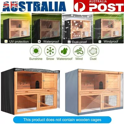 48inch Bunny Rabbit Hutch Cover Outdoor UV Resistant Waterproof Pet Crate Cover • $37.95