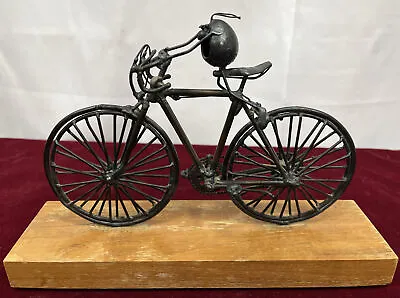 Flea Riding Bicycle Handmade Metal Sculpture Original Flea • $59.99