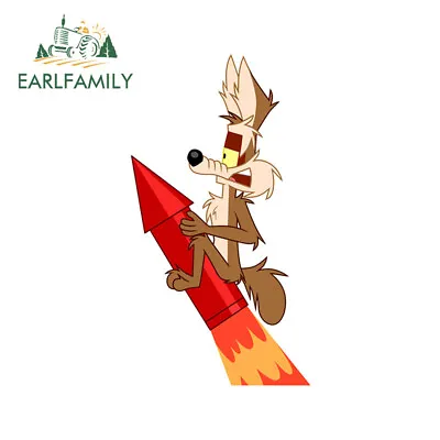 EARLFAMILY 5.1  Car Stickers Wile E Coyote ACME Rocket Decals Anime Car Styling • $3.79
