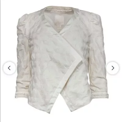 McGinn Asymmetrical Textured Crop Jacket • $25