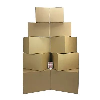 Moving Kit #1 10 Small/Medium/Large Combo Boxes With Room Labels • $20.94