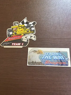 2 Vintage Snap On Tools Racing Team 1 American Eagle Tool Box Sticker Decal NEW • $25.21