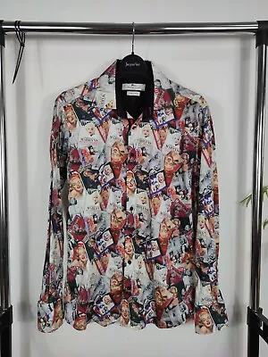 Claudio Lugli Marilyn Monroe Mens Casual Shirt  Long Sleeve Size Large L 41-42 • $36.06