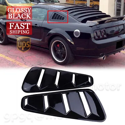 For Ford Mustang 05-14 1/4 Quarter Side Painted Window Louvers Scoop Cover Vent • $21.99