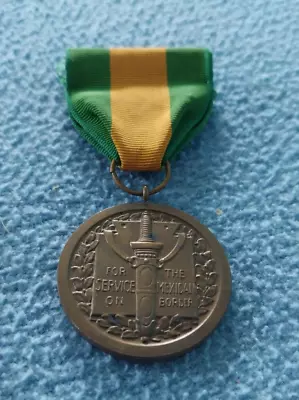 Vintage 1917 US Army Mexican Border War Service Military Medal W/ Ribbon Pin • $55