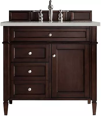 James Martin Vanities Brittany 36  Burnished Mahogany Single Vanity W/ 3 CM • $2105