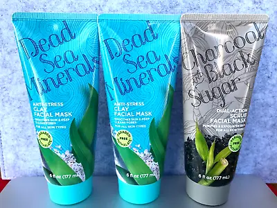 $24.99 • Buy Lot Of ( 3 )Dead Sea Minerals Anti-Stress Clay Facial Mask Deep Cleans Pores