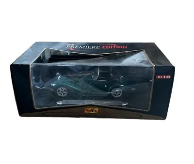 Boxed - Maisto 1/18 MORGAN AERO 8 Green Diecast Metal Model Sportscar • £39.99