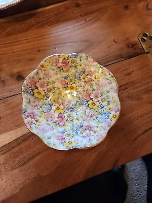 Chintz Bone Saucer  Rosina  Pattern Made In England • $8.50