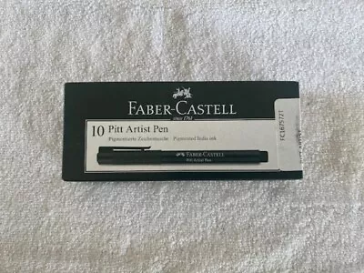 NEW Box Of 10 Faber Castell Pitt Artist Pen #172 Earth Green Color Pens! • $4.99