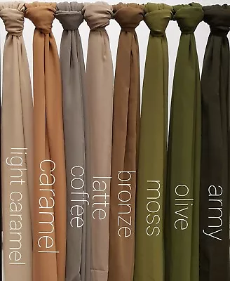 £4.25 • Buy High Quality Plain Chiffon Hijab Scarf Shawl Wrap Soft Georgette Dubai Elegant