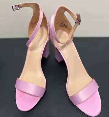 Madden Girl Womens Beella Ankle Strap Sandal 7.5 Luminous Pink 3.5   Heel NWOTS • $19.19