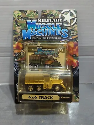 NIP Muscle Machines Military 6x6 Track MMM03-07 1:64 Diecast Collectible • $5.99