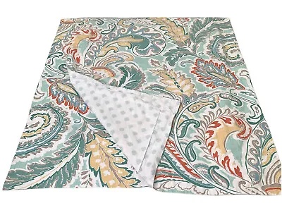 Set Of 2 Nicole Miller Home Pillow Shams Floral Paisley Blue Green Yellow Red • $19.18