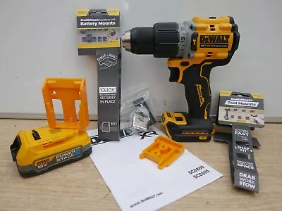 £142.89 • Buy DeWALT DCD805 18v Hammer Drill + 1.7 Ah Powerstack Battery + Free Stealth Mounts