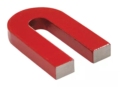 Master Magnetics 07225 Red Horseshoe Magnet 2.37 L X 1.18 W In. • $12.35
