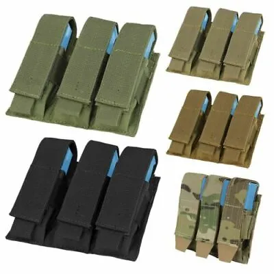 Condor MA52 MOLLE Tactical Triple Pistol Magazine Mag Holster Sheath Pouch • $17.95