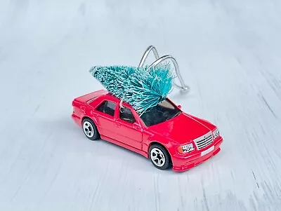 Custom Mercedes Benz 500 E Christmas Tree Ornament Diecast Sports Car Hand Made • $13.75