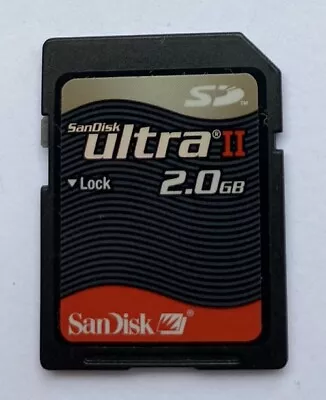 Sandisk Ultra II 2GB SD MEMORY CARD - Tracked Postage • $20