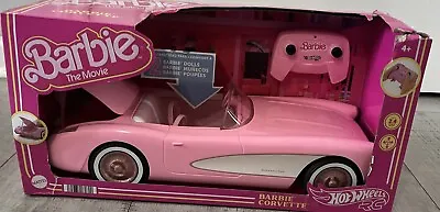 Barbie The Movie Hot Wheels' RC Corvette Remote Control Car 2023 *Brand New* • $84.07