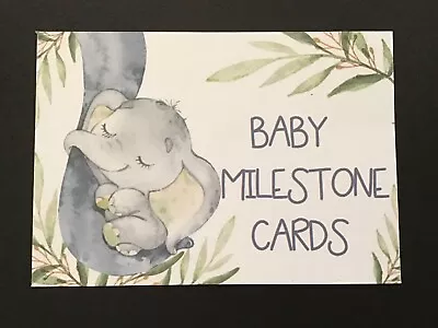 Baby Milestone Cards Disney Dumbo Neutral  Baby Shower Gift / New Mum • $15