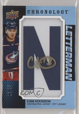 $18.94 • Buy 2019 Upper Deck Chronology Letterman Letter Relics /25 Cam Atkinson Patch Auto