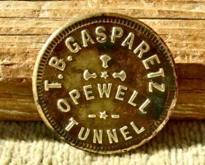 $49.95 • Buy 1900s HOPEWELL TUNNEL  JEROME ARIZONA (YAVAPAI UNITED VERDE) GASPARETZ BAR TOKEN