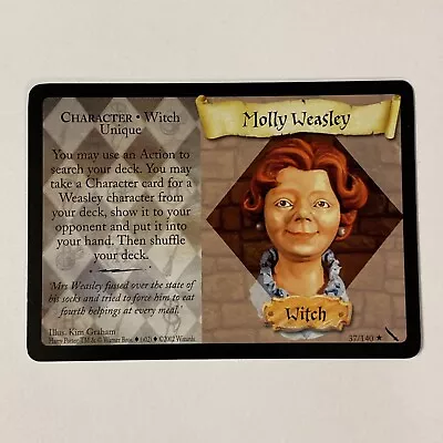 Harry Potter Chamber Of Secrets TCG CCG Molly Weasley 37/140 Rare Card NM • $17.99