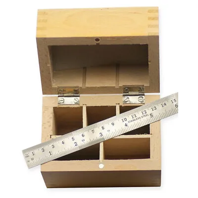 £14.45 • Buy Wood Box For Acid Bottles Gold Test Kits Store Safe Testing Solution Storage New