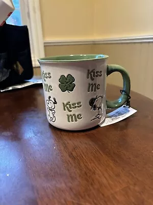 Peanuts Snoopy Kiss Me Saint Patrick’s Day Shamrock Oversized Mug • $19