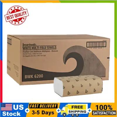 Multifold Paper Towels White 9 X 9 9/20 250 Towels/Pack 16 Packs/Carton • $31.83