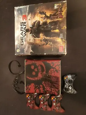 $416.75 • Buy Xbox 360 Gears Of War 3 Console Boxed + 2 Extra Limited Edition Controllers