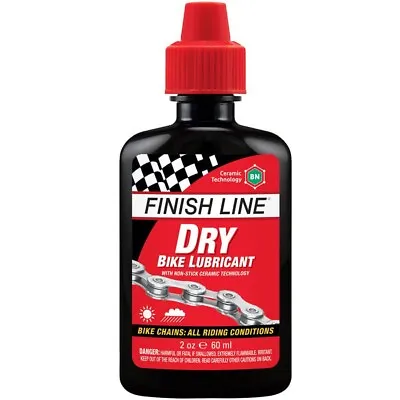 Finish Line Dry Lube 2oz Bottle W/ Ceramic Tech Mountain Road Bike Chain Oil • $7.78