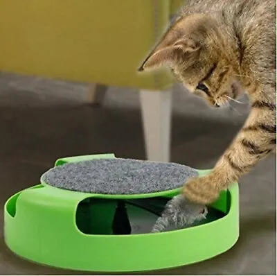 2 Sets Bulk Cat Toy Catch The Mouse Chase Interactive Cat Training Scratchpad • $19.99