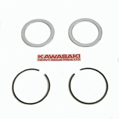 Kawasaki Front Fork Oil Seal Stop Washer & Circlip C-clip Z1 H1 H2 Kz650 Kz1000  • $30.49