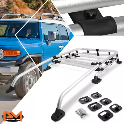 For 07-14 FJ Cruiser Aluminum OE Style Roof Rack Crossbar Luggage Carrier Silver • $278.89