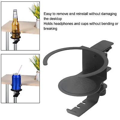 $30.35 • Buy Headphone Stand Cup Holder Universal 2 In 1 360 Degree Rotate Headset Hanger SP5