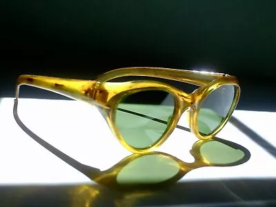 Vintage Womens Italian Cat Eye Sunglasses- Circa 1955 • $65