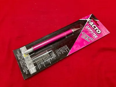 X-ACTO 3252 GRIPSTER PINK Hobby KNIFE W/ Safety Cap  Rubberized Handle Modeling • $15.95
