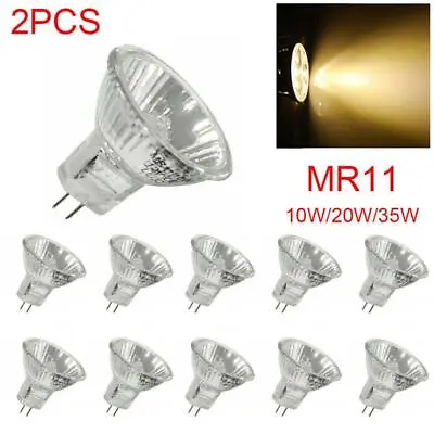 12V 10/20/35W 2Pcs Replace Spotlight Lamps Halogen Bulbs Downlight Spot MR11 • £4.29