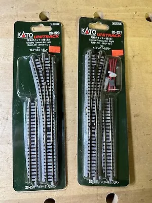 New Old Stock Kato N Gauge Unitrack Electric Switch Track Right And Left Nib • $25.25