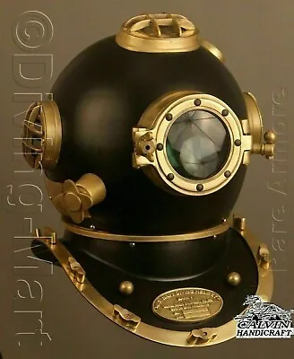 Divers Helmet 18  Diving Helmet U.S Navy Mark V Deep Sea Antique Scuba Vintage • $178.19