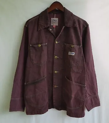 U.Mcm Durability Chore Workwear Vintage Denim Jacket Purple Size M • $59.90