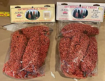 Model Power O Scale Architectural Trees #1437 2 Sets Of 5 NOS • $12