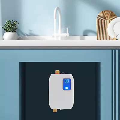 Mini Electric Tankless Water Heater Instant Hot Shower Kitchen Heater 110V 3000W • $54