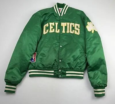 $199 • Buy Vintage Boston Celtics Starter Bomber Jacket 1980's NBA Shamrock Large