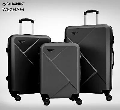 Hard Shell PC+ABS Cabin Suitcase 4 Wheel Travel Luggage Trolley Lightweight Case • £99.99