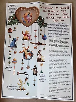 $179.99 • Buy Disney Winnie The Pooh's Heartstrings Heirloom Classics Mobile Bradford Editions