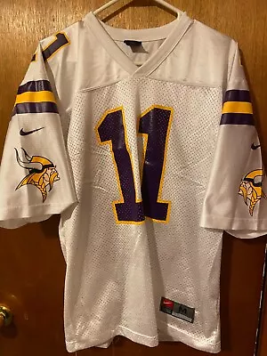 Daunte Culpepper #11 Nike Jersey (M) Vikings White 2000 NFL Authentic Minnesota • $10.50