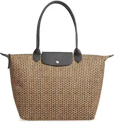 Longchamp Le Pliage Microknit Large Nylon Tote Shoulder Bag ~NEW~ Honey • $215